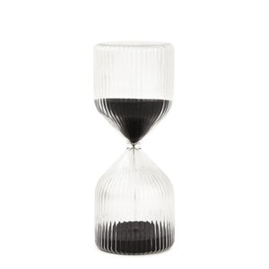 Ampulheta em Vidro 30 Minutos Preto Mart