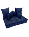 Ver imagem 3 de Futon Turco Azul Marinho + Almofadas