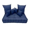 Ver imagem 1 de Futon Turco Azul Marinho + Almofadas