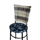 Ver imagem 5 de 6 Cadeiras para Cozinha Preta Hawai Cappuccino Premium Assento Floral:floral Preto