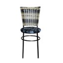 Ver imagem 3 de 6 Cadeiras para Cozinha Preta Hawai Cappuccino Premium Assento Floral:floral Preto