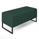Ver imagem 7 de Kit 02 Puffs Cléo W01 Base Ferro 90 Cm Suede Verde Musgo