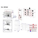 Ver imagem 4 de Quarto de Bebê Completo com Berço Americano 3 em 1 Suspiro Multimóveis Mp4628 Madeirado/off White
