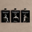 Ver imagem 1 de Kit 3 Quadro Decorativo Estoicismo Filosofia Sêneca Grécia 28x20cm