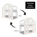 Ver imagem 6 de Beliche Montessoriano Casinha Dos Sonhos com Fechamento Inferior em Madeira Maciça Branco