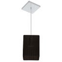 Ver imagem 4 de Lustre Pendente de Cupula Quadrada Organza Marrom