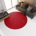 Ver imagem 5 de Tapete Redondo Sala 2,00x2,00 Italia Macio Design Elegante Vermelho