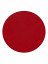 Ver imagem 3 de Tapete Redondo Sala 2,00x2,00 Italia Macio Design Elegante Vermelho