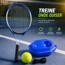 Ver imagem 4 de Raquete de Tênis com Base de Treino Treinador Portátil Individual Adulto Infantil Exercícios Est