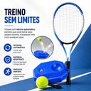 Ver imagem 3 de Raquete de Tênis com Base de Treino Treinador Portátil Individual Adulto Infantil Exercícios Est