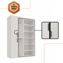 Ver mais imagens de Guarda Roupa Casal Modulado Versa MDF 4 Portas com 6 Prateleiras e 2 Cabideiros