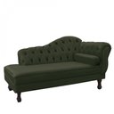 Ver imagem 1 de Recamier Sofá Divã Com Pés Retro 180X80 - Elã:Suede Verde Musgo