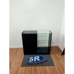 Balcão Caixa Vitrine Preto - 7