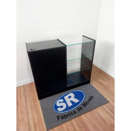 Balcão Caixa Vitrine Preto - 5