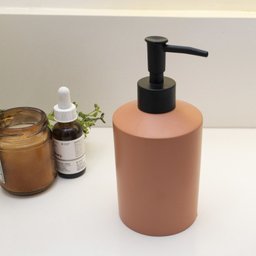 Porta sabonete líquido de resina minimal terracota - Oikos - 5