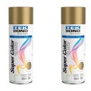 Ver imagem 1 de 2 Tinta Spray Super Color Uso Geral Acrílica Tekbond Dourado