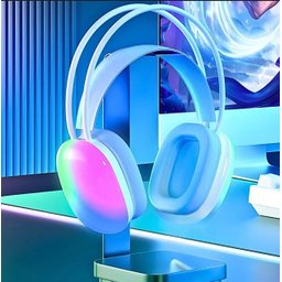 Fone de Ouvido Bluetooth Rosa com Led - 5