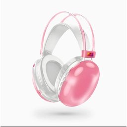 Fone de Ouvido Bluetooth Rosa com Led - 8