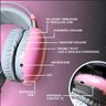 Fone de Ouvido Bluetooth Rosa com Led - 2