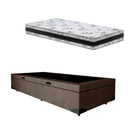 Ver imagem 5 de Cama Base Box Baú Solteiro Super Confort Suede Marrom + Colchão Solteiro Super Confort D33 24x88x188