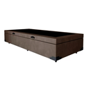 Ver imagem 4 de Cama Base Box Baú Solteiro Super Confort Suede Marrom + Colchão Solteiro Super Confort D33 24x88x188