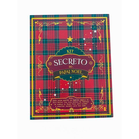 Caixa Livro Natal P Kit Secreto do Papai Noel em Mdf