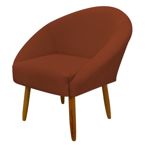 Poltrona Decorativa para Sala Recepção Manicure Consultório Stella Suede