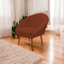 Ver imagem 2 de Poltrona Decorativa para Sala Recepção Manicure Consultório Stella Suede