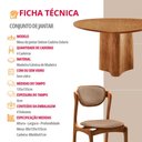 Ver imagem 6 de Sala de Jantar Mesa Selene 135cm Tampo Laminado Organico e 4 Cadeiras Solaris Soft