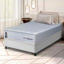 Ver imagem 1 de Conjunto Box Baú Branco Luanda Branco Espuma D28 Solteiro 88x188x69 - King House