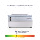 Ver imagem 5 de Conjunto Box Baú Branco Luanda Branco Espuma D28 Solteiro 88x188x69 - King House