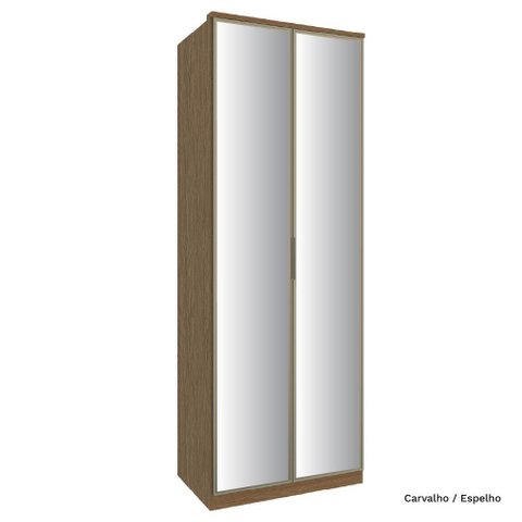 Guarda Roupa Modulado 02 Portas de Vidro 234cm Setiba