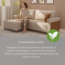 Ver mais imagens de Sofá Linving com Chaise Confort 218cm 3 Lugares Milão