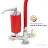 Torneira Filtro Cozinha Mesa Flexível Vermelho Arejador Fixo - 3