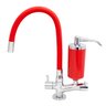 Torneira Filtro Cozinha Mesa Flexível Vermelho Arejador Fixo - 1