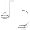 Ver imagem 2 de Suporte para Balanço Suspenso C/ Pintura para Jardim Varanda Bronze