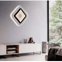 Ver imagem 4 de Lustre Plafon Led 27w Preto 24x24 Sobrepor 3000k Bivolt Dcb03062