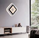 Ver imagem 4 de Lustre Plafon Led 27w Preto 24x24 Sobrepor 3000k Bivolt Dcb03062