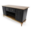 Ver imagem 2 de Mesa Ilha Hannover 1,76m - 60710 Mmj-lz Lz-preto/imbuia