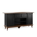 Ver imagem 1 de Mesa Ilha Hannover 1,76m - 60710 Mmj-lz Lz-preto/imbuia