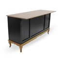 Ver imagem 3 de Mesa Ilha Hannover 1,76m - 60710 Mmj-lz Lz-preto/imbuia