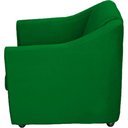 Ver imagem 7 de Kit 12 Poltronas Mila Pé de Plástico Cromado - Verde Suede