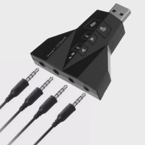 Adaptador de Som Usb 2.0 Externo 7.1 4 Saidas Xt-2031 - Xtrad