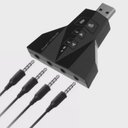 Ver imagem 1 de Adaptador de Som Usb 2.0 Externo 7.1 4 Saidas Xt-2031 - Xtrad
