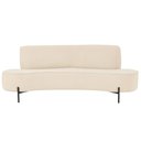 Ver imagem 5 de Sofá Orgânico 2 Lugares 150cm Argos Pés Preto Bouclé Off White - Nexta Casa