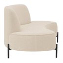 Ver imagem 6 de Sofá Orgânico 2 Lugares 150cm Argos Pés Preto Bouclé Off White - Nexta Casa