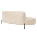 Ver imagem 7 de Sofá Orgânico 2 Lugares 150cm Argos Pés Preto Bouclé Off White - Nexta Casa