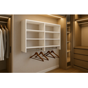 Ver imagem 4 de Cabideiro de Parede Arara em Mdf com 6 Nichos de 165cm Branco