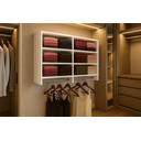 Ver imagem 5 de Cabideiro de Parede Arara em Mdf com 6 Nichos de 165cm Branco