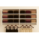 Ver imagem 1 de Cabideiro de Parede Arara em Mdf com 6 Nichos de 165cm Branco